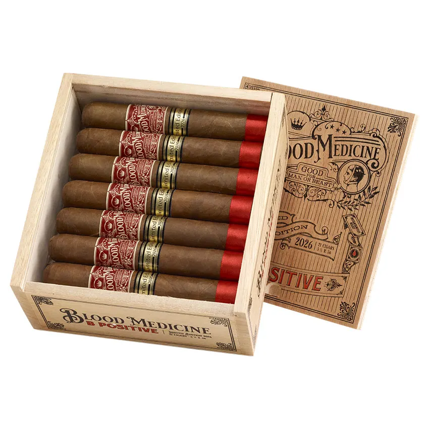 Crowned Heads Blood Medicine B Positive 5.5x56 LE 2026 Maduro | Gordo | Box of 21