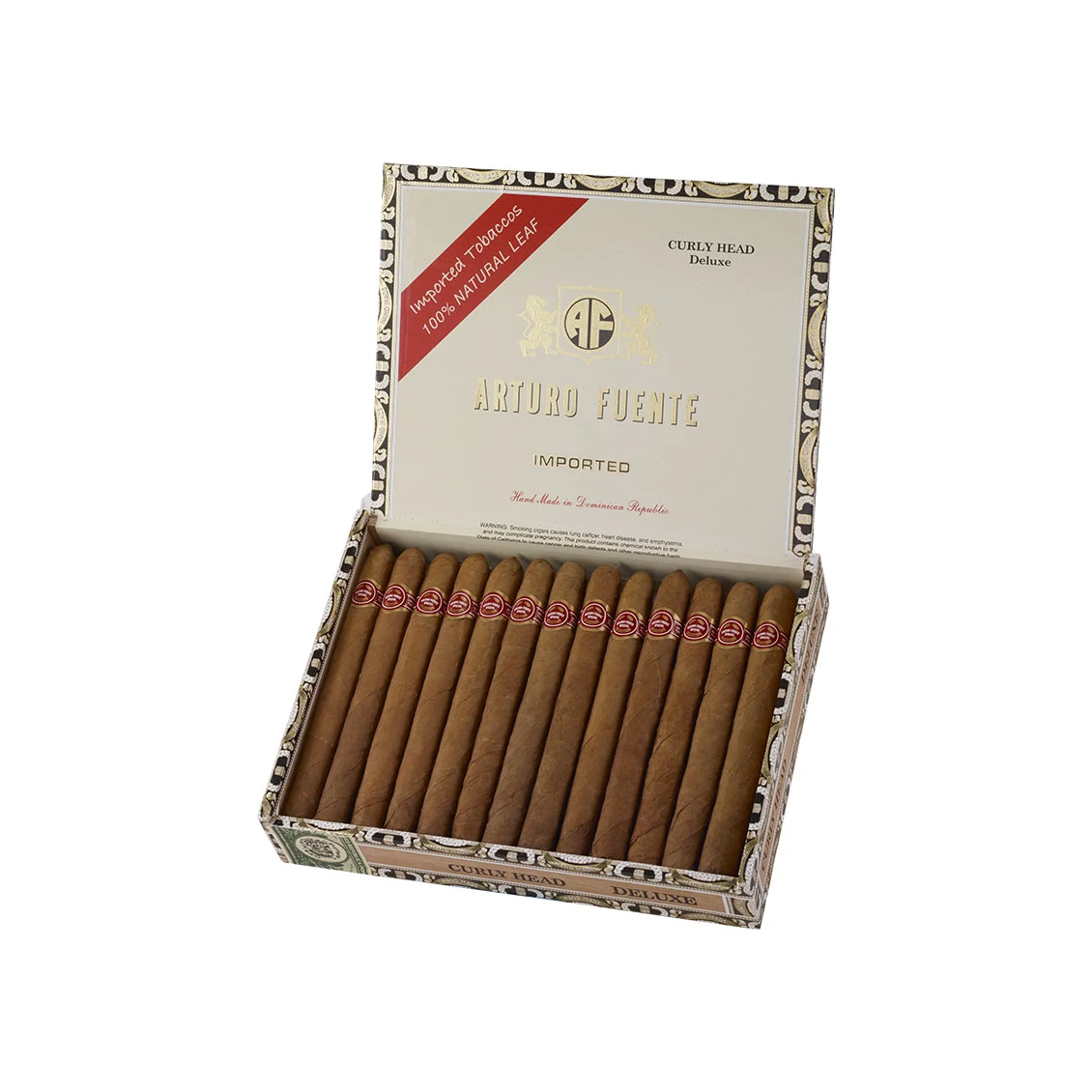 Arturo Fuente Curly Head Deluxe Natural | Lonsdale | Box of 25