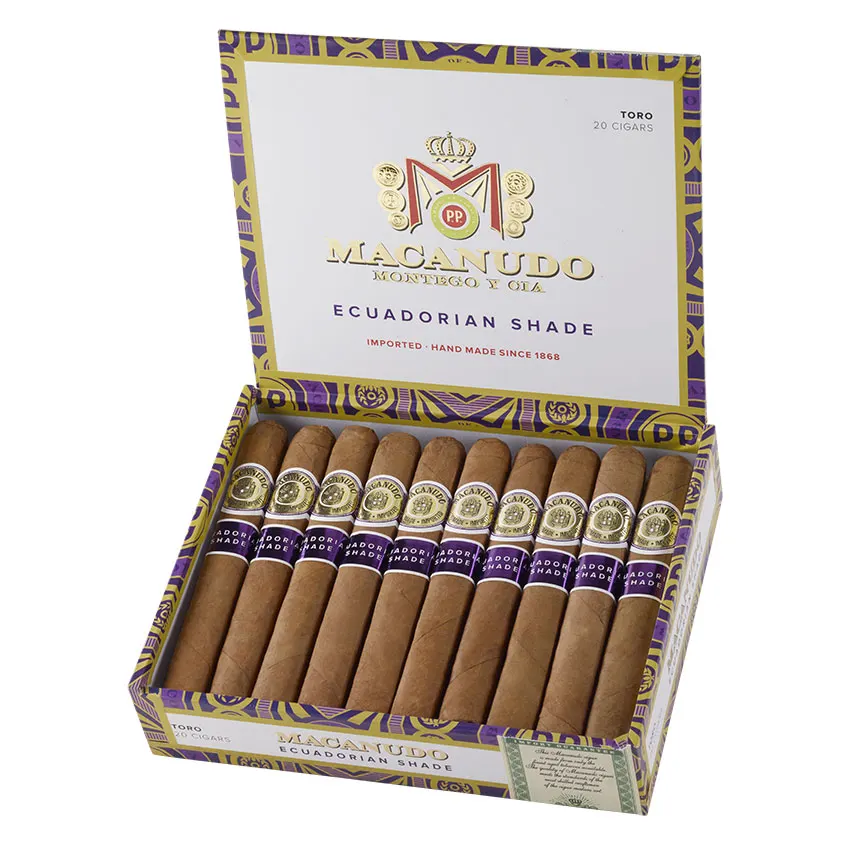 Macanudo Ecuadorian Shade Toro Natural | Toro | Box of 20