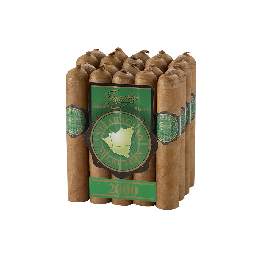 Famous Nicaraguan 2000 Short Robusto Natural | Robusto | Bundle of 20