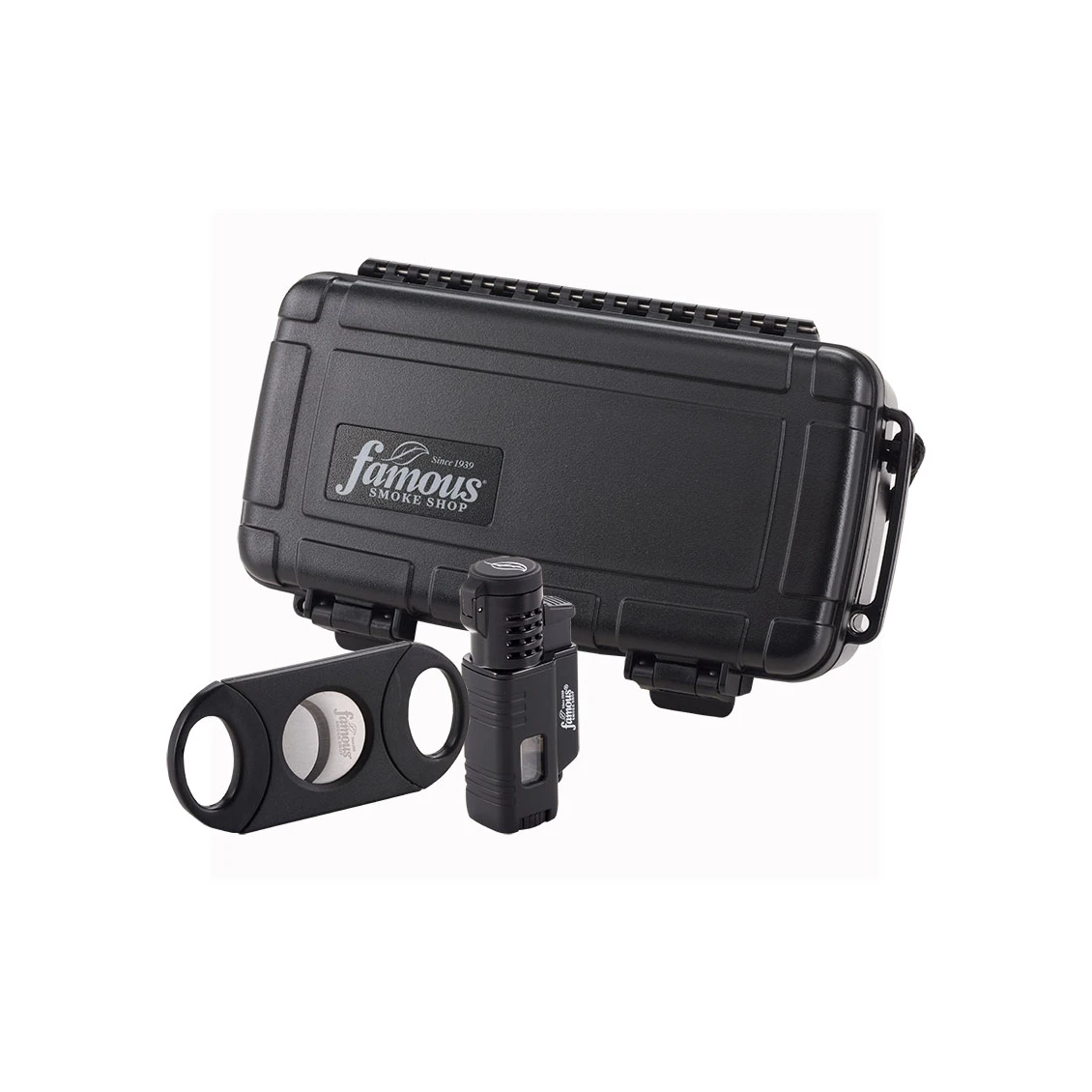 Famous 10 Count Travel Gift Set with Cutter & Lighter