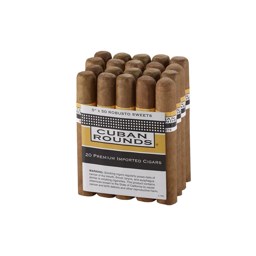Cuban Rounds Sweets Robusto Natural | Robusto | Bundle of 20