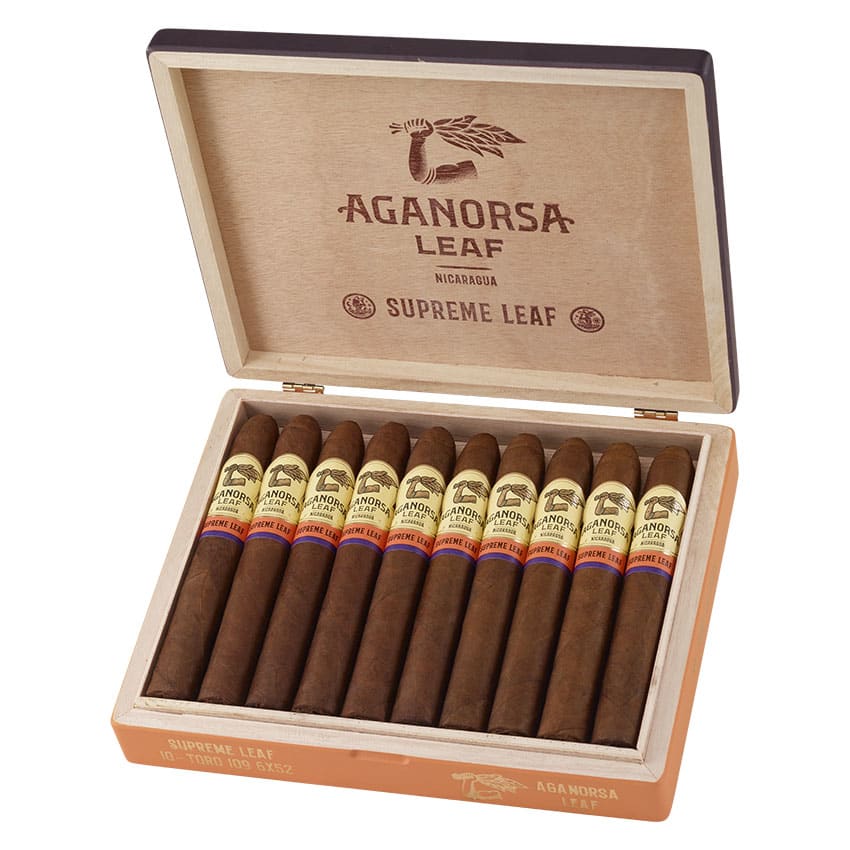 Aganorsa Leaf Supreme Leaf Toro 109 Natural | Toro | Box of 10