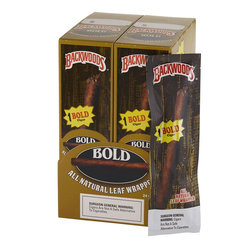 Backwoods Bold Dark Natural | Small Cigar | Upright of 24