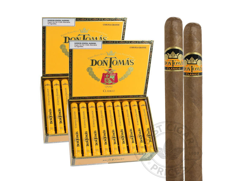 Don Tomas Clasico Corona Grande Tubos - 50 Cigars