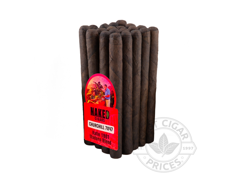 Naked Cigars Maduro Churchill By Kafie 1901 - Bundle - 20 Total Cigars
                                                                                             
                                    1-2 Week