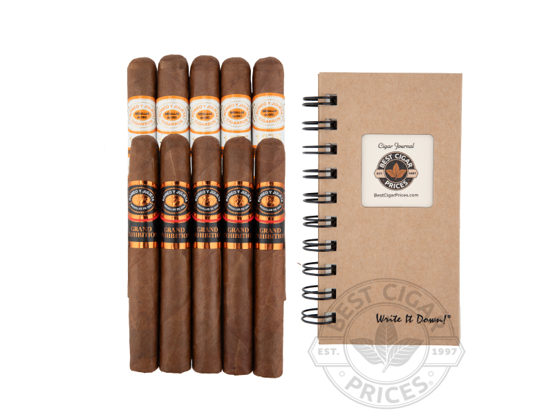 Romeo Y Julieta 10 Cigar Sampler With Best Cigar Prices Mini Cigar Journal - 10 Cigars with Accessory