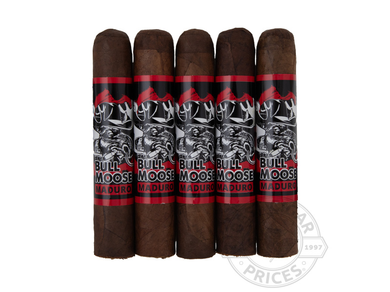 Chillin' Moose Bull Moose Maduro Robusto Gordo - 5 Cigars