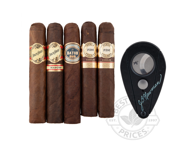 J.C. Newman 5 Cigar Sampler - Cigars with Cutter - 5 Total Cigars