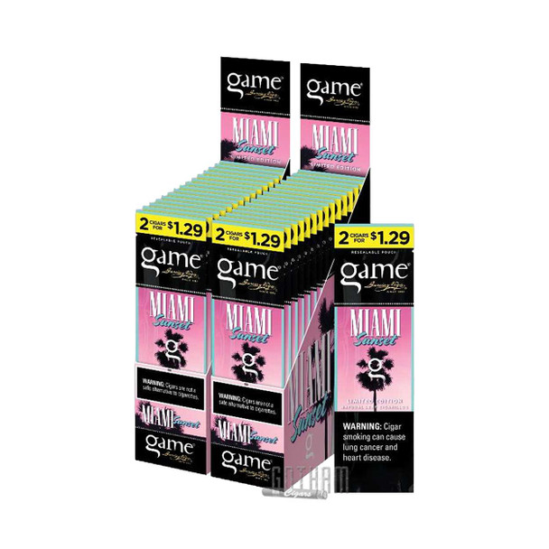 Game Cigarillos Miami Sunset - 30 Packs of 2