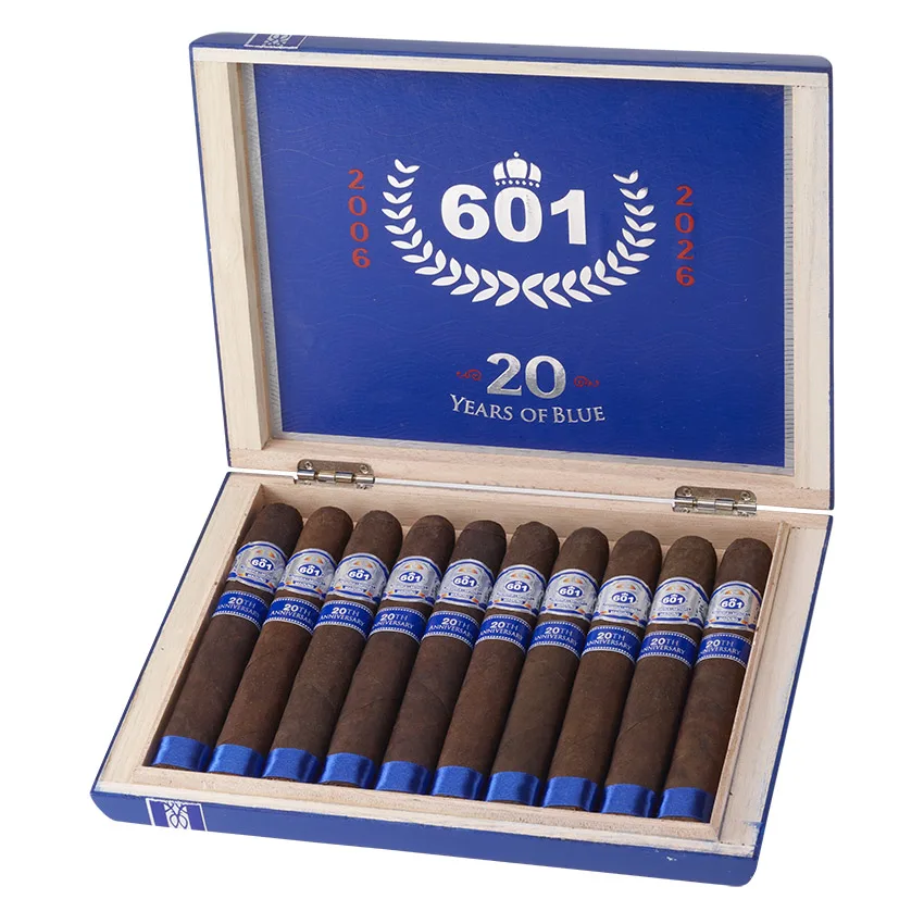 601 Blue Label 20th Anniversary Toro Grande Maduro | Gordo | Box of 10