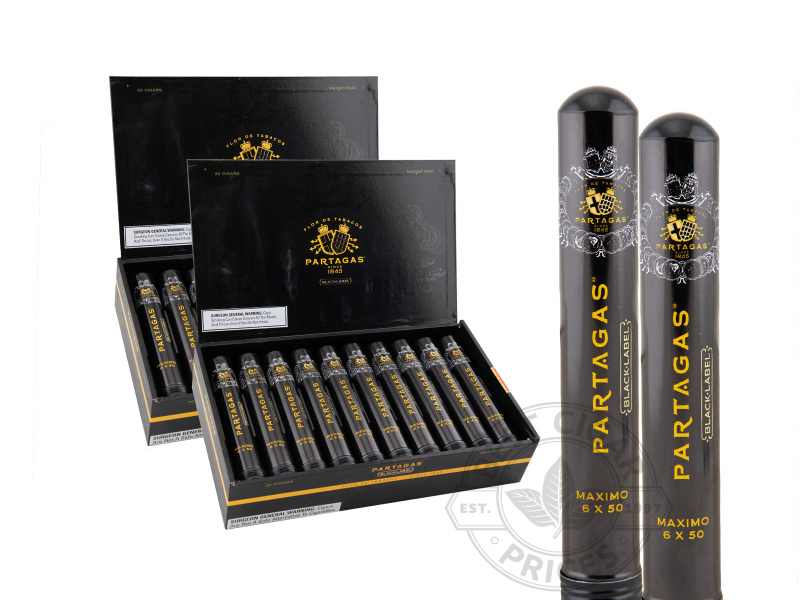 Partagas Black Label Maximo Tubes - 40 Cigars
