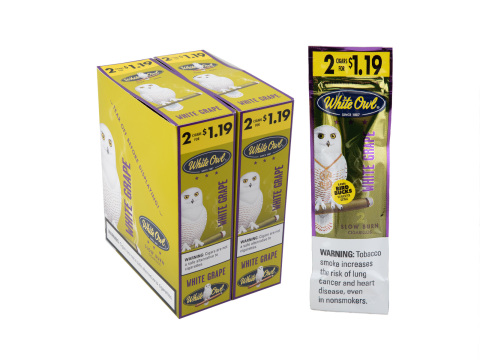 White Owl Cigarillos White Grape 2 For $1.19 Pre-Priced Upright - Carton - 60 Total Cigars
                                                                                             
                                    1-2 Week