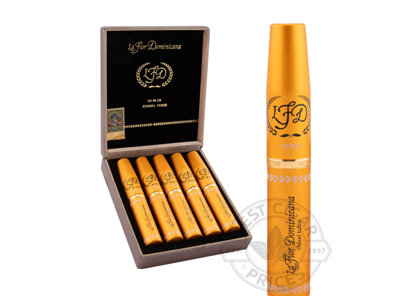 La Flor Dominicana Oro Chisel Tubos - 5 Cigars