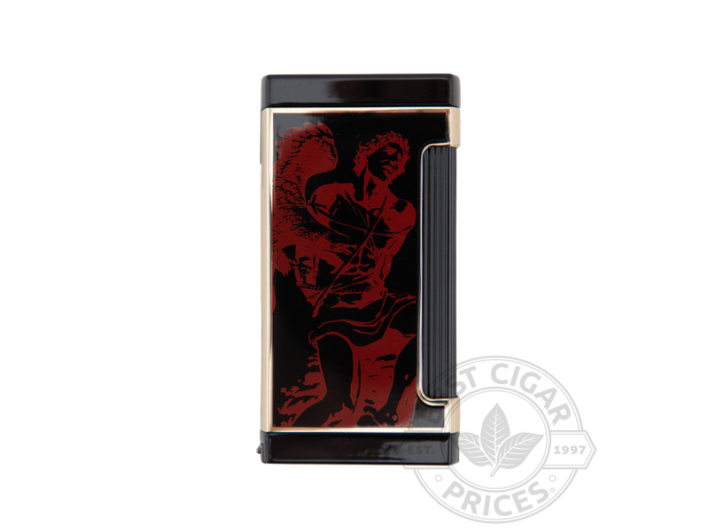 Prometheus God Of Fire Never Back Down Limited Edition 2024 Ultimo X Lighter - Red On Black Lacquer - Box of 20