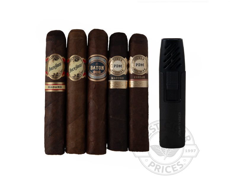 J.C. Newman Cut & Light Special - Cigars with Lighter - 5 Total Cigars
