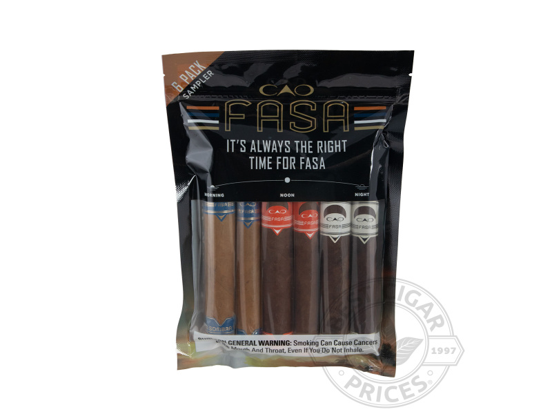 Cao Fasa Sampler Cigars Unit Of 30 - Pack - 6 Total Cigars