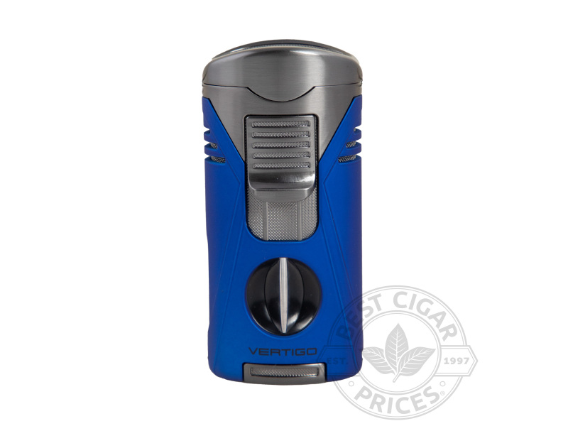 Vertigo Titan Quad Torch Cigar Lighter  Blue - Box of 20