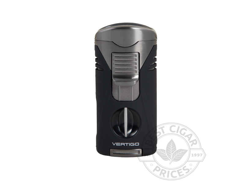 Vertigo Titan Quad Torch Cigar Lighter  Black - Box of 20