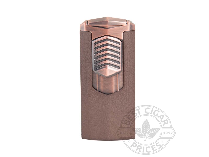 Vertigo Archer Triple Torch Desktop Lighter Brown Crackle - Box of 20