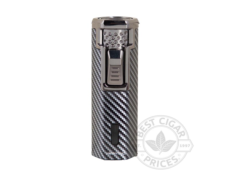 Vertigo Paragon Torch Lighter Black Carbon Fiber - Box of 20