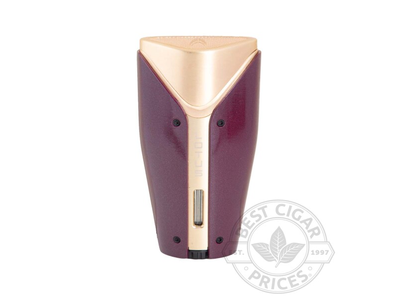 Lotus Romulus Triple Torch Lighter Mulberry &amp; Gold - Box of 20