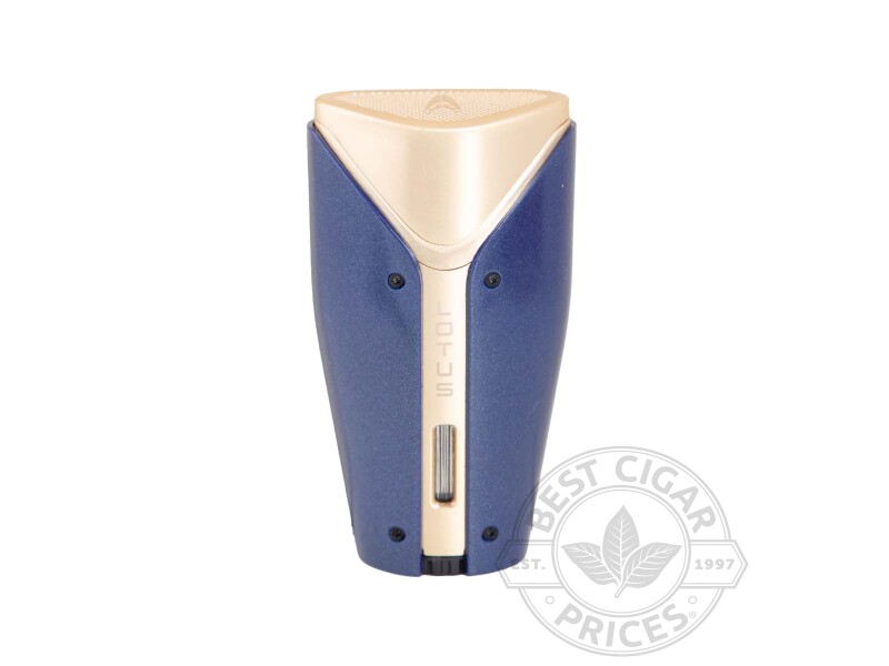 Lotus Romulus Triple Torch Lighter Navy Blue & Gold - Box of 20