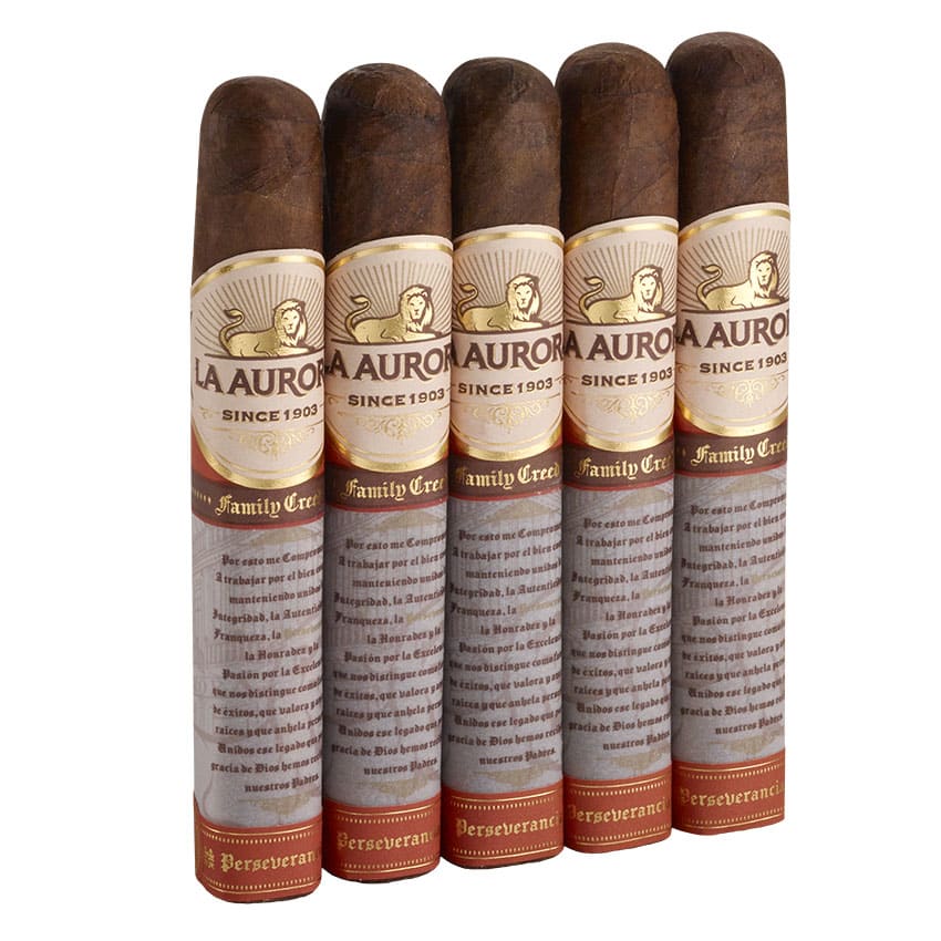 La Aurora Family Creed Perseverancia Robusto Maduro | Robusto | Pack of 5