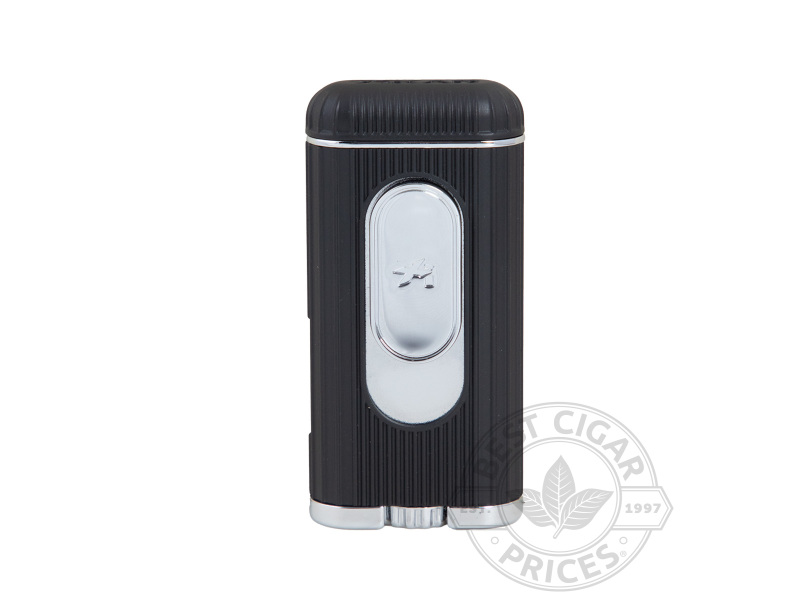 Xikar Hedron Lighter Hybrid Jet/soft Flame Black And Chrome - Box of 20