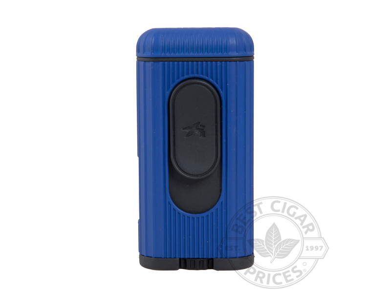 Xikar Hedron Lighter Hybrid Jet/soft Flame Blue And Black - Box of 20