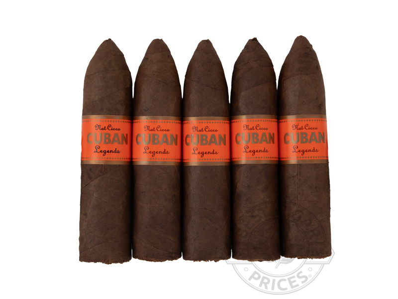Nat Cicco Cuban Legends Natural No. 4 Torpedo Cigars 5pack - 5 Cigars