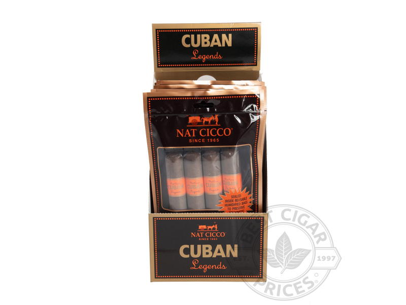 Nat Cicco Cuban Legends Maduro Toro Fresh Pack  5 Packs Of 4 - Sealed Packs - 20 Total Cigars