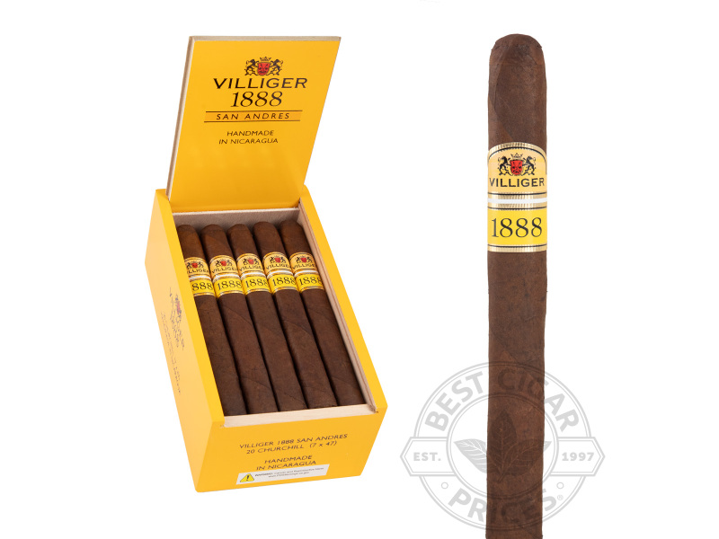 Villiger 1888 San Andres Churchill Cigars - 20 Cigars