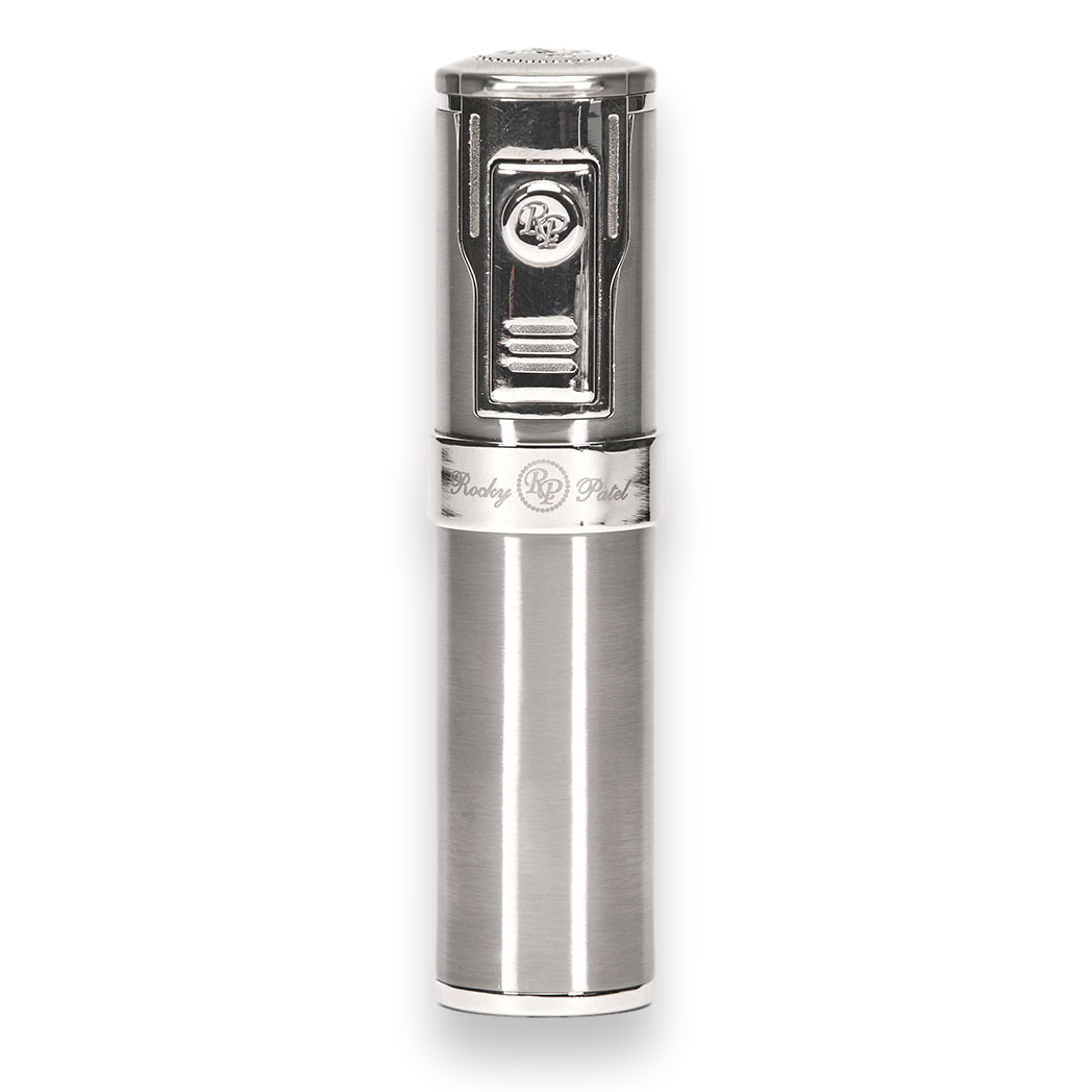 Rocky Patel Diplomat Torch Flame Five Jet Cigar Lighters | Silver