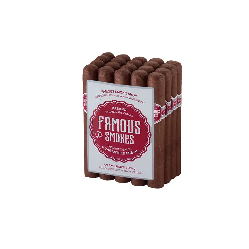 Famous Smokes Habano Robusto Natural | Robusto | Bundle of 20