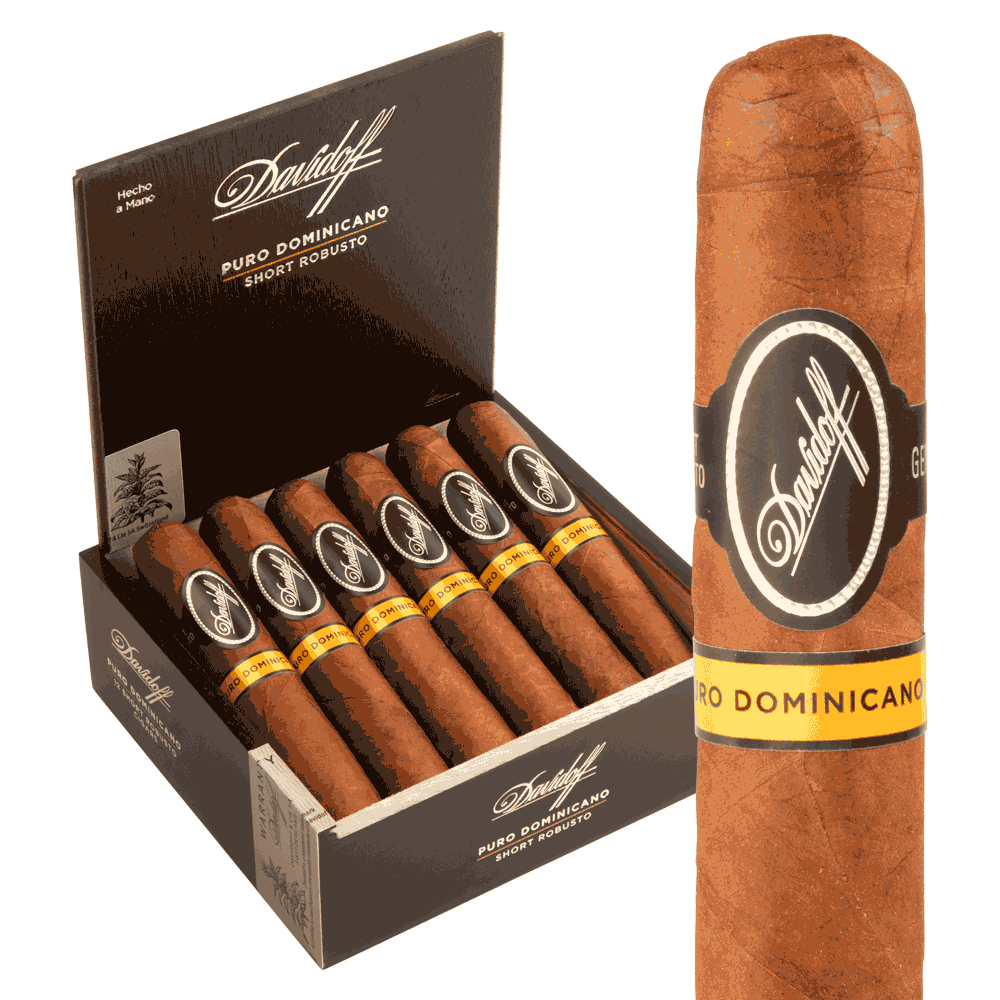 Davidoff Puro Dominicano Short Robusto / 4.5 x 52 Box of 12