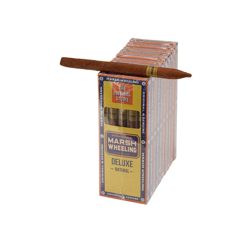 Marsh Wheeling Deluxe Natural (5) | Panatela | Pack of 50