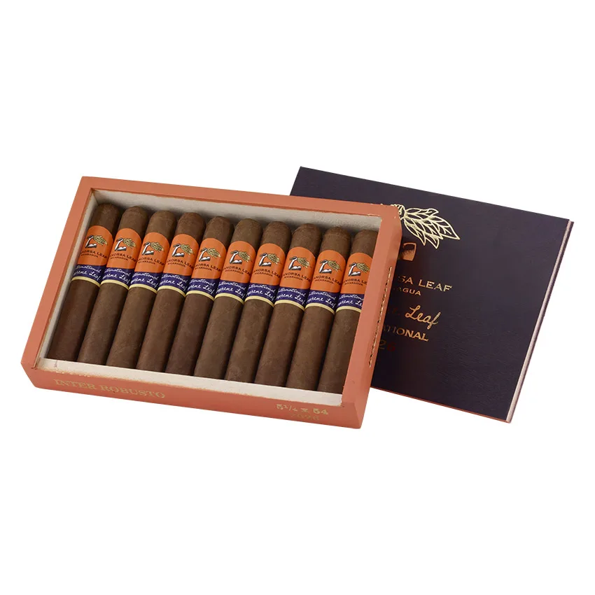Aganorsa Leaf Supreme Leaf International Inter-Robusto Natural | Robusto | Box of 10