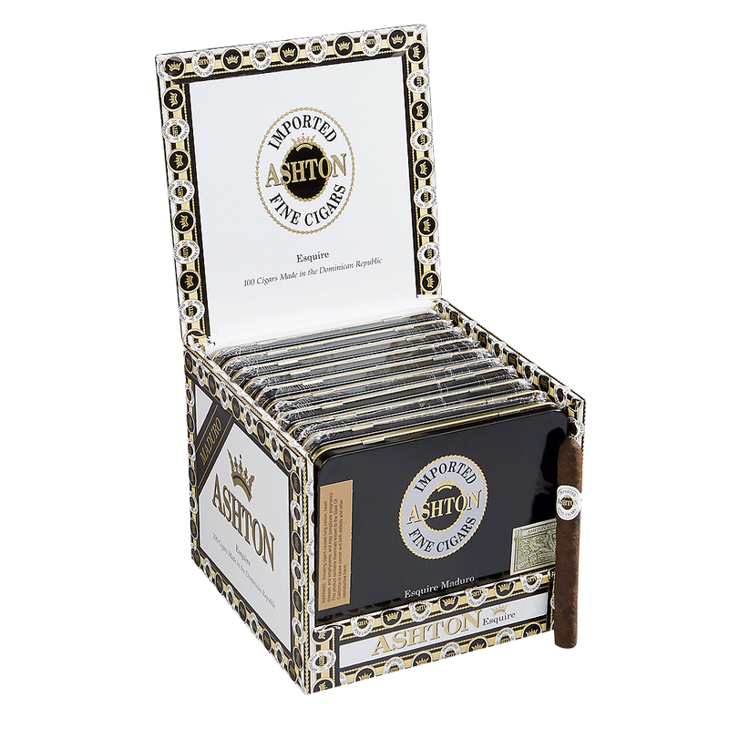 Ashton Classic Esquire Maduro Cigarillo Tins Pack of 100