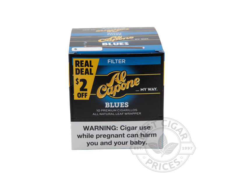 Al Capone Blue Filter - Small Packs: 100 Cigarillos