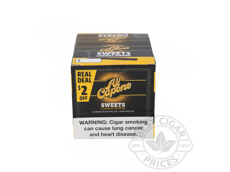 Al Capone Sweets Cognac Unfiltered - Small Packs: 100 Cigarillos