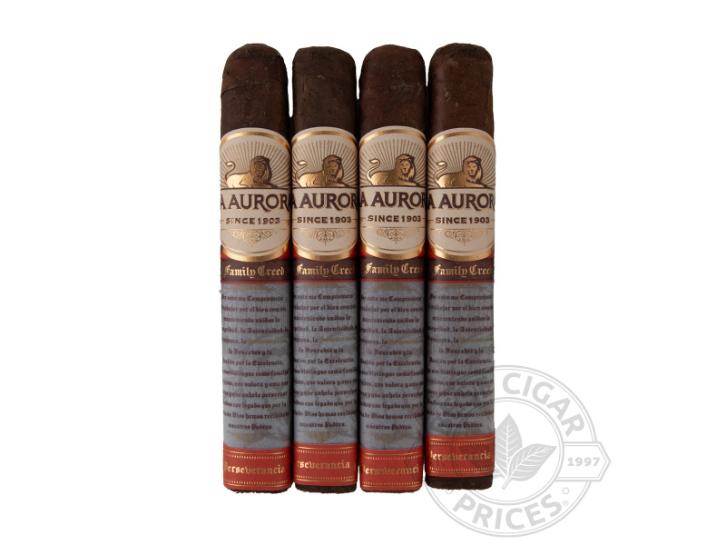 La Aurora Family Creed Perseverancia Robusto Cigars 4-pack - 4 Cigars