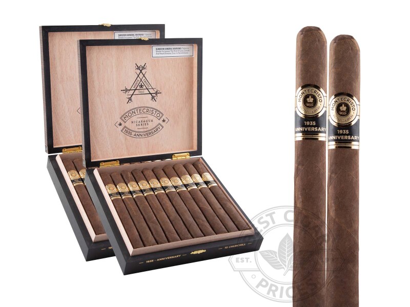 Montecristo 1935 Anniversary Nicaragua Churchill Box Pressed 2x Deal - 20 Cigars