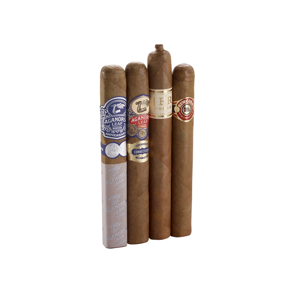 Aganorsa Leaf Top Rated Connecticut 4 Pack Natural | Toro | Sampler of 4
