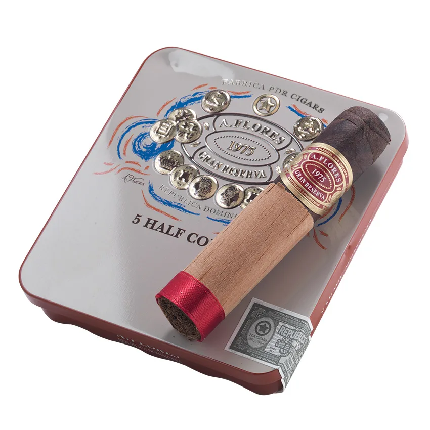 A. Flores Gran Reserva Corojo Half Corona Natural | Corona | Pack of 5