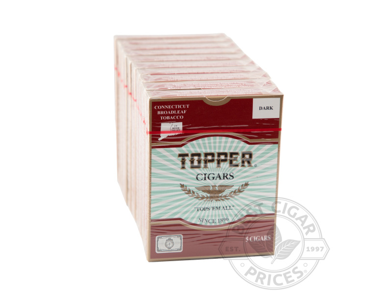 Topper Broadleaf Dark - Carton - 50 Total Cigars