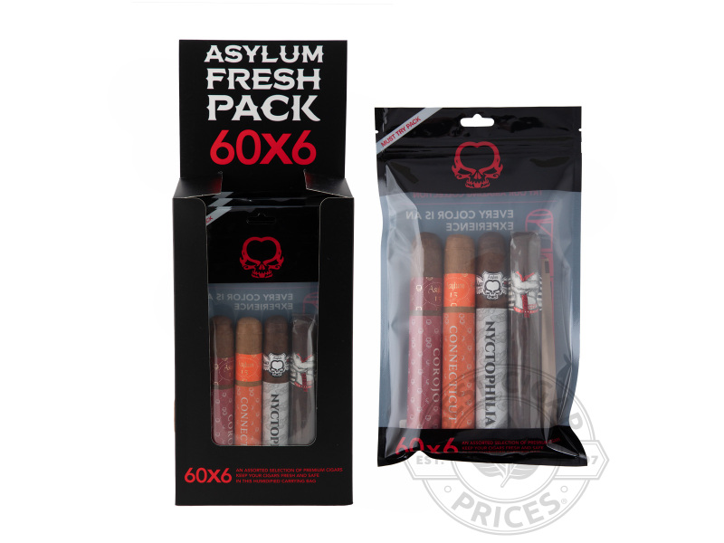 Asylum 60 X 6 Fresh Packs - Sealed Packs - 20 Total Cigars