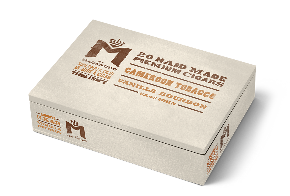 M by Macanudo Vanilla Bourbon | Robusto (5.0"x48) | Box of 20