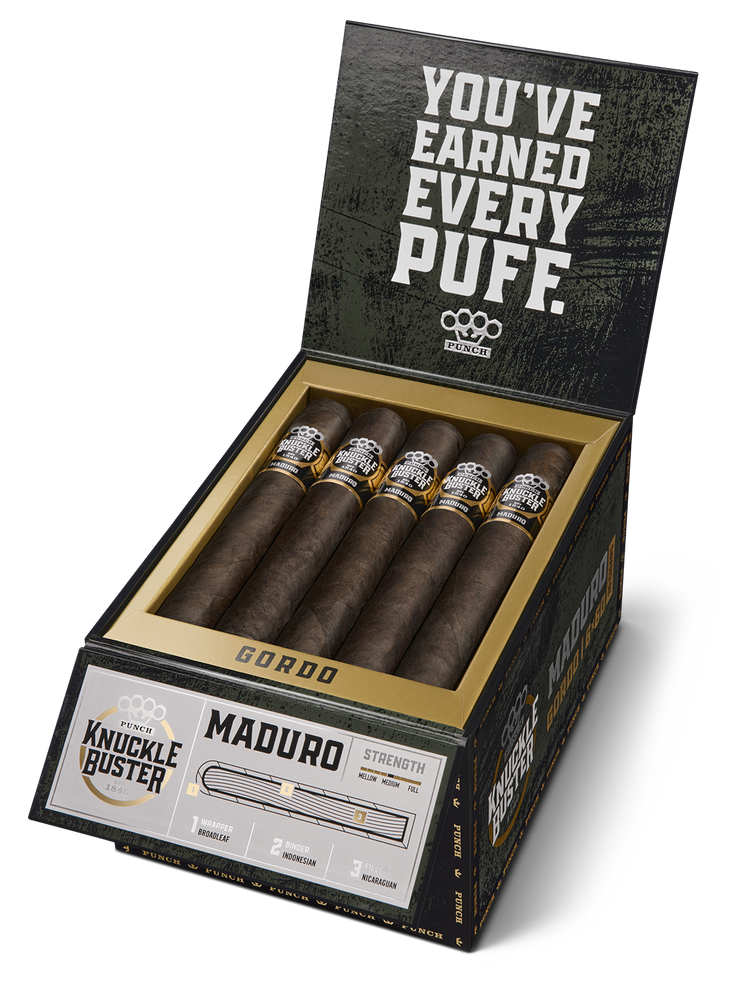 Punch Knuckle Buster Maduro | Stubby (Robusto Gordo) (4.5"x60)