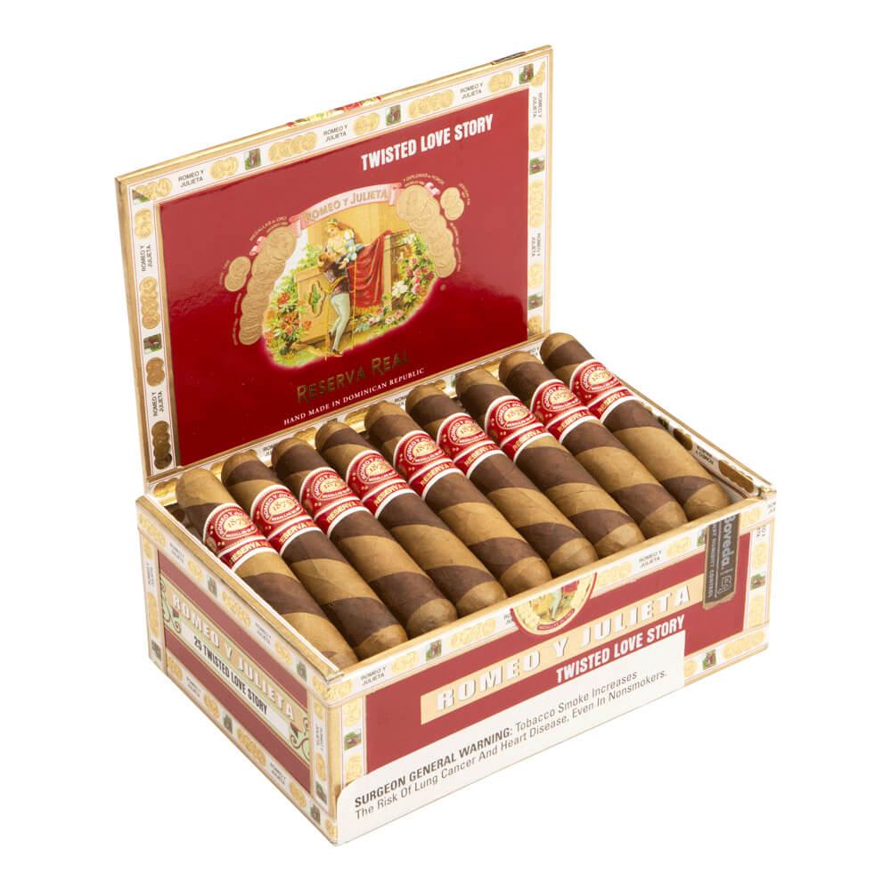 Romeo y Julieta Real Twisted | Love Story (4" x 46) | Box of 25